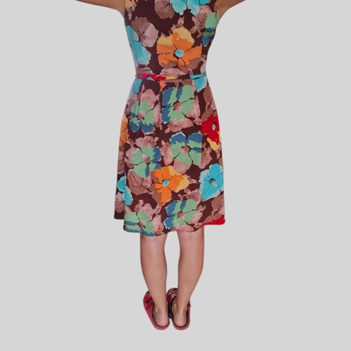 Laura Ashley Silk Floral Dress EU 36 UK 10 like new