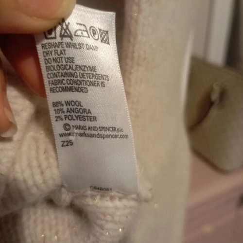 Marks & Spencer wool sweater like new, size XS, beige