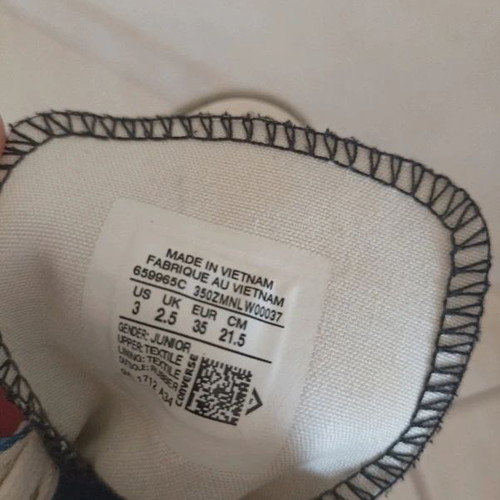 Junior All Star shoes size 35 blue denim like new