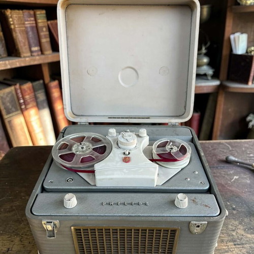 Philips Portable Reel-to-Reel Tape Recorder like new