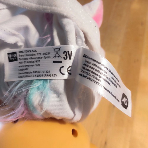 Big Klklapsoulini Unicorn Doll like new, cries with real tears