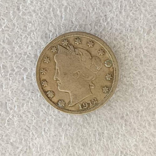 USA 5 Cents Coin 1912 used Liberty Head Nickel
