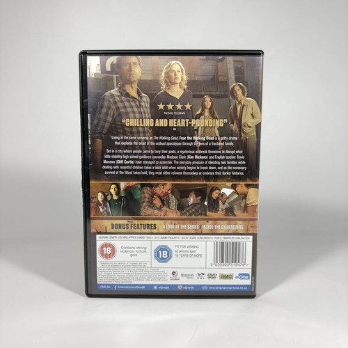 Fear The Walking Dead The Complete First Season DVD used with English subtitles