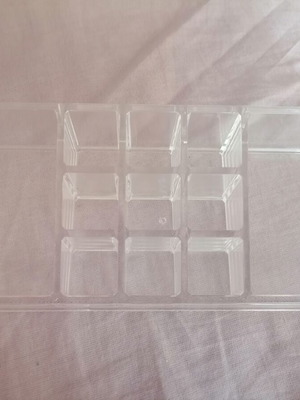 Transparent Plastic Organizer Box new with compartments
