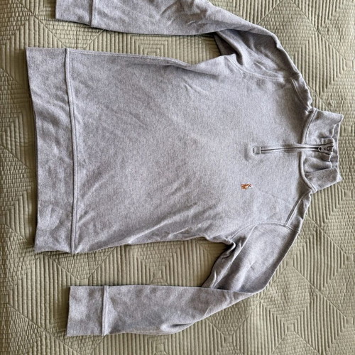 Polo Ralph Lauren Kids' Shirt With 1/4 Zipper Like New, Light Gray