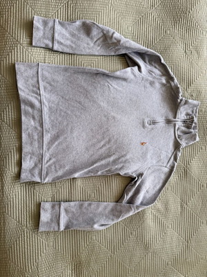 Polo Ralph Lauren Kids' Shirt With 1/4 Zipper Like New, Light Gray