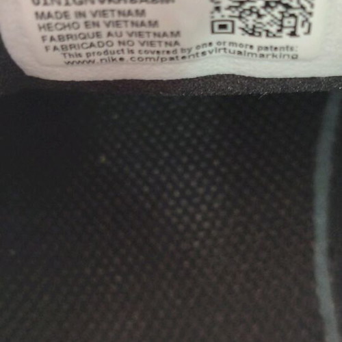Nike shoes size 38.5 used, black with gold logo, athletic