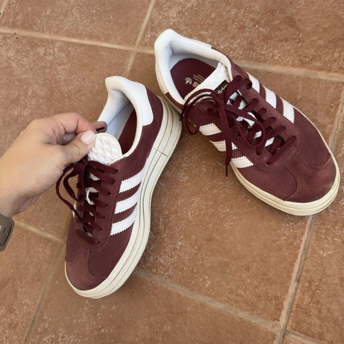 Adidas Gazelle Bold W sneakers like new, size 37 1/3, burgundy