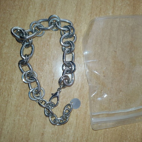 Bracelet with rings new silver