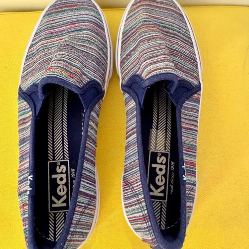 Παπούτσια Keds Double Decker Stripe Slip-On νούμερο 35 σαν καινούργια, μπλε πολύχρωμα
