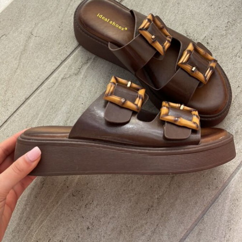 About You Brown Slippers size 39 new