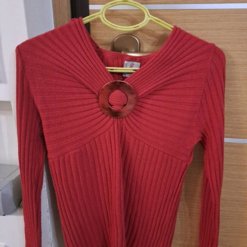 Rosella knitted sweater like new, red, size M