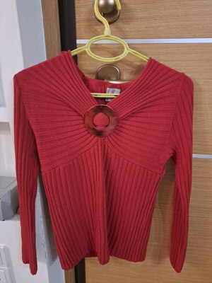 Rosella knitted sweater like new, red, size M