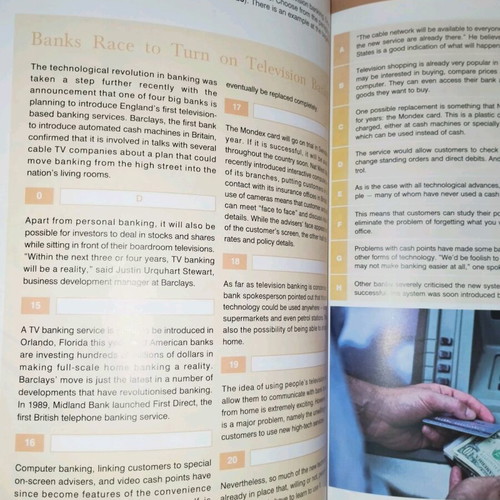 Practice Test Book like new, English without notes