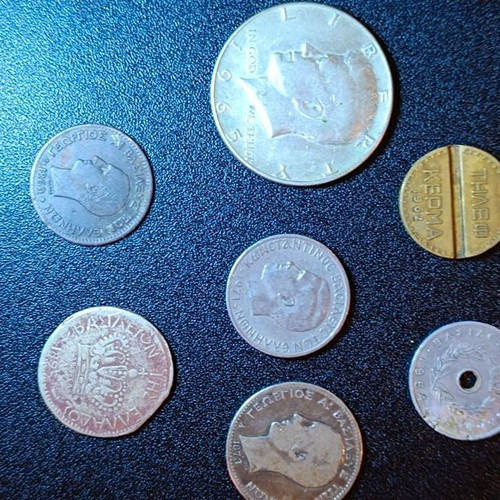 Drachma coins from 1869 to 1974 like new