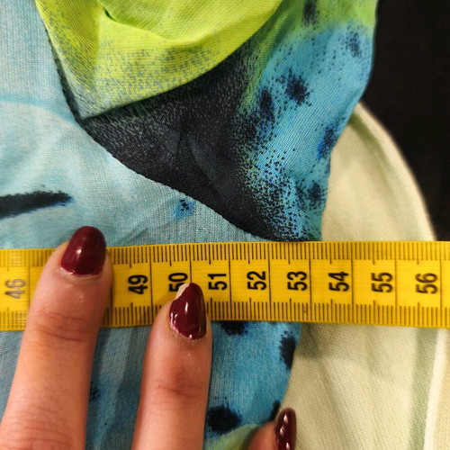Palma floral shirt like new, turquoise and green