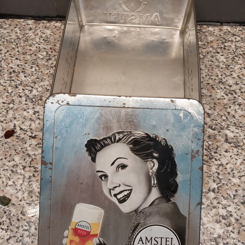 Tin collectible box used