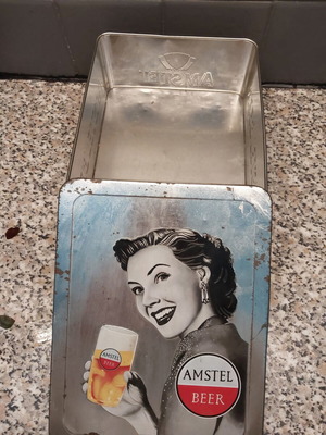 Tin collectible box used