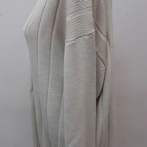 Vintage white hand-knitted sweater like new, size 116 cm