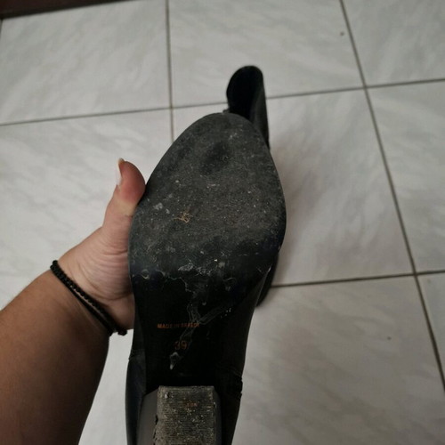 Women's leather ankle boots used size 39, black