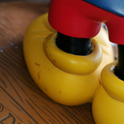 Μεγάλο άγαλμα ρητίνης Disney Mickey Mouse ζωγράφος μεταχειρισμένο