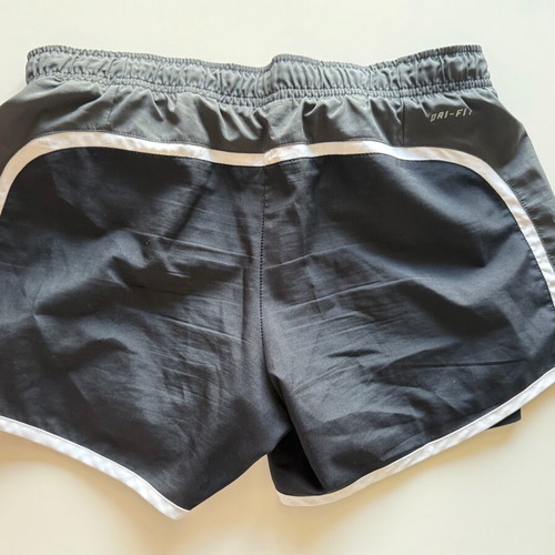 Nike women's running shorts dri fit size XS like new, black and grey
