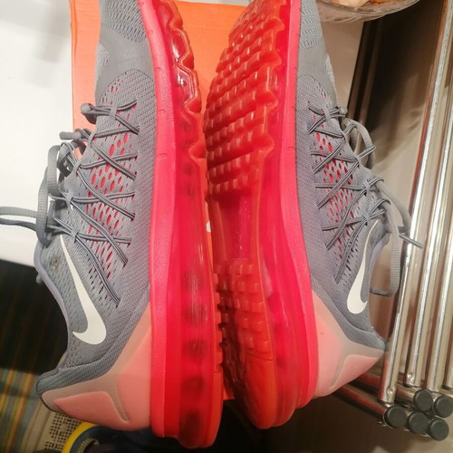 Nike Air Max sneakers like new, size 46, gray and orange