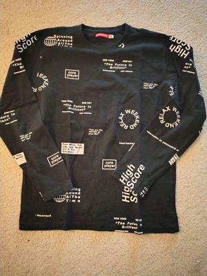 Energiers shirt for 13-year-old boy, like new, black, size 158 cm