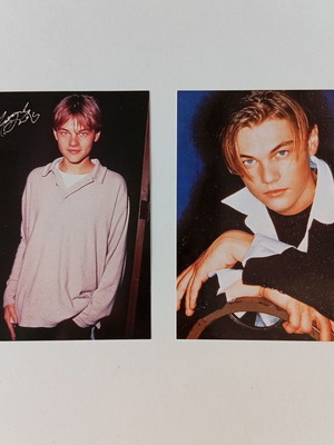 Leonardo Di Caprio cards set of 2, new