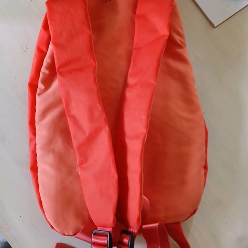 Adidas vintage 2001 backpack like new, coral orange