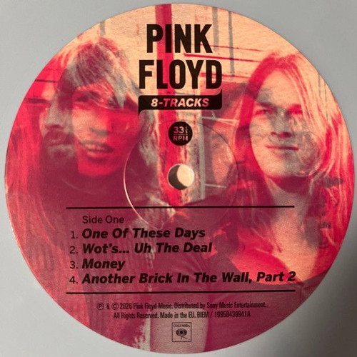 Pink Floyd 8-Tracks Limited Edition Colored Vinyl LP 12" New