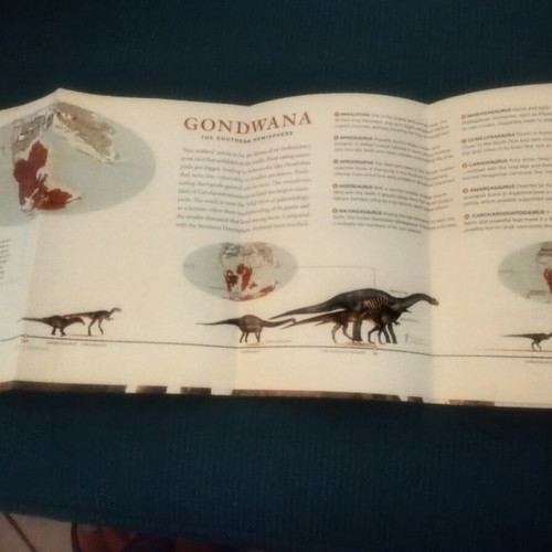 National Geographic Planet of the Dinosaurs double-sided map