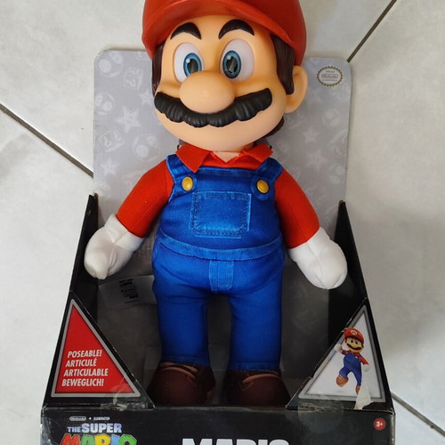 The Super Mario Bros Movie Mario posable doll figure 35cm
