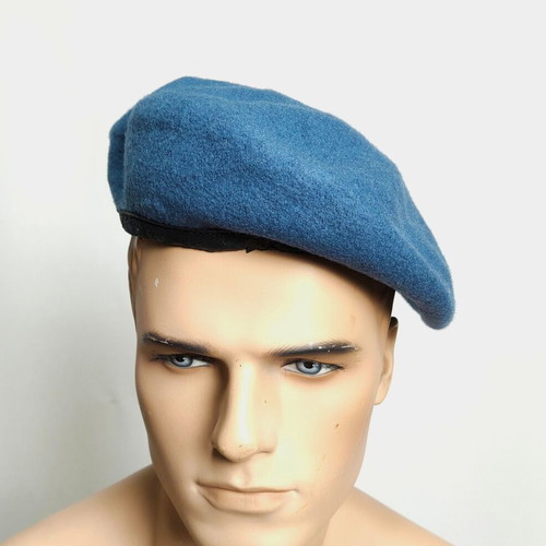 Set of 2 Blue Navy Military Berets like new, adjustable