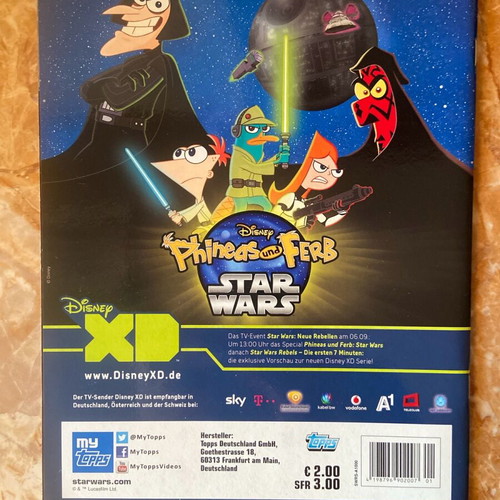 Panini Star Wars Rebels album like new with complete set