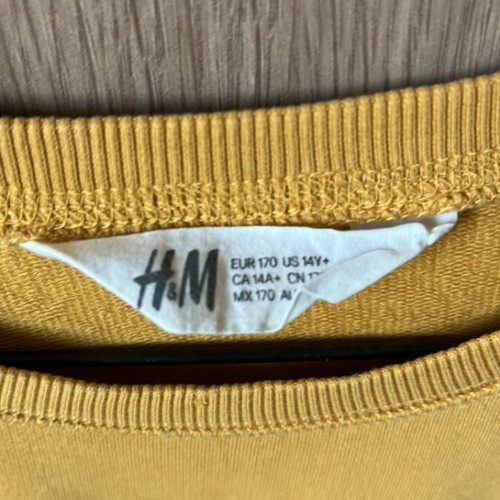 H&M Kids' Long-Sleeve Mustard Shirt like new, size 170