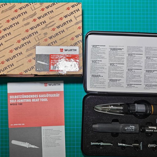 Würth WGLG 100 self-igniting gas soldering device set new