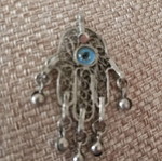 Hamsa Evil Eye used, silver