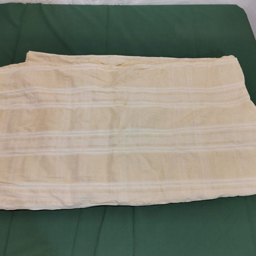 Woven bed sheet used, vintage 1930 era