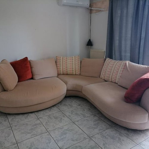 Corner sofa 5-seater divided into 3 parts used