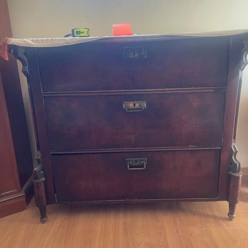 Antique chest of drawers with deep drawers
