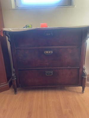 Antique chest of drawers with deep drawers