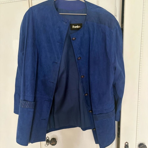 Blue set with skirt like new, size 46