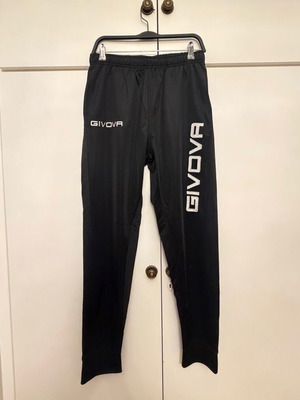 Givova men's sweatpants new, size large, black white