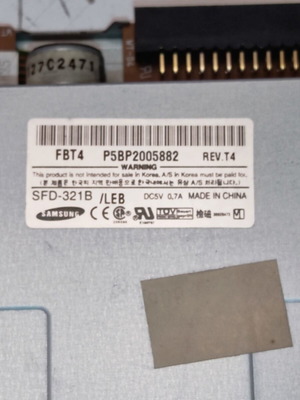 Samsung 3.5" Floppy Disk Drive used
