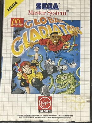 McDonalds Global Gladiators Sega Master System game like new