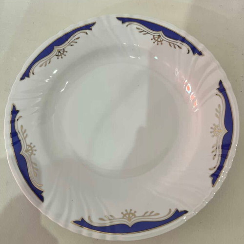 Arpo porcelain plate set of 11 vintage used, made in Romania
