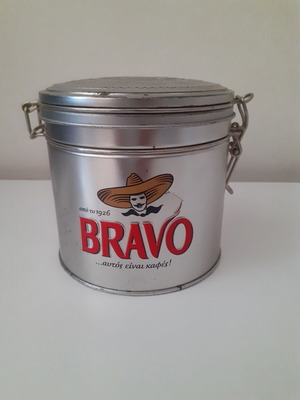 Bravo Coffee Tin New