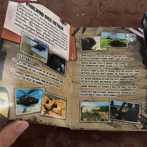 Whirlwind Over Vietnam PC game like new, 2 CDs