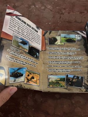 Whirlwind Over Vietnam PC game like new, 2 CDs